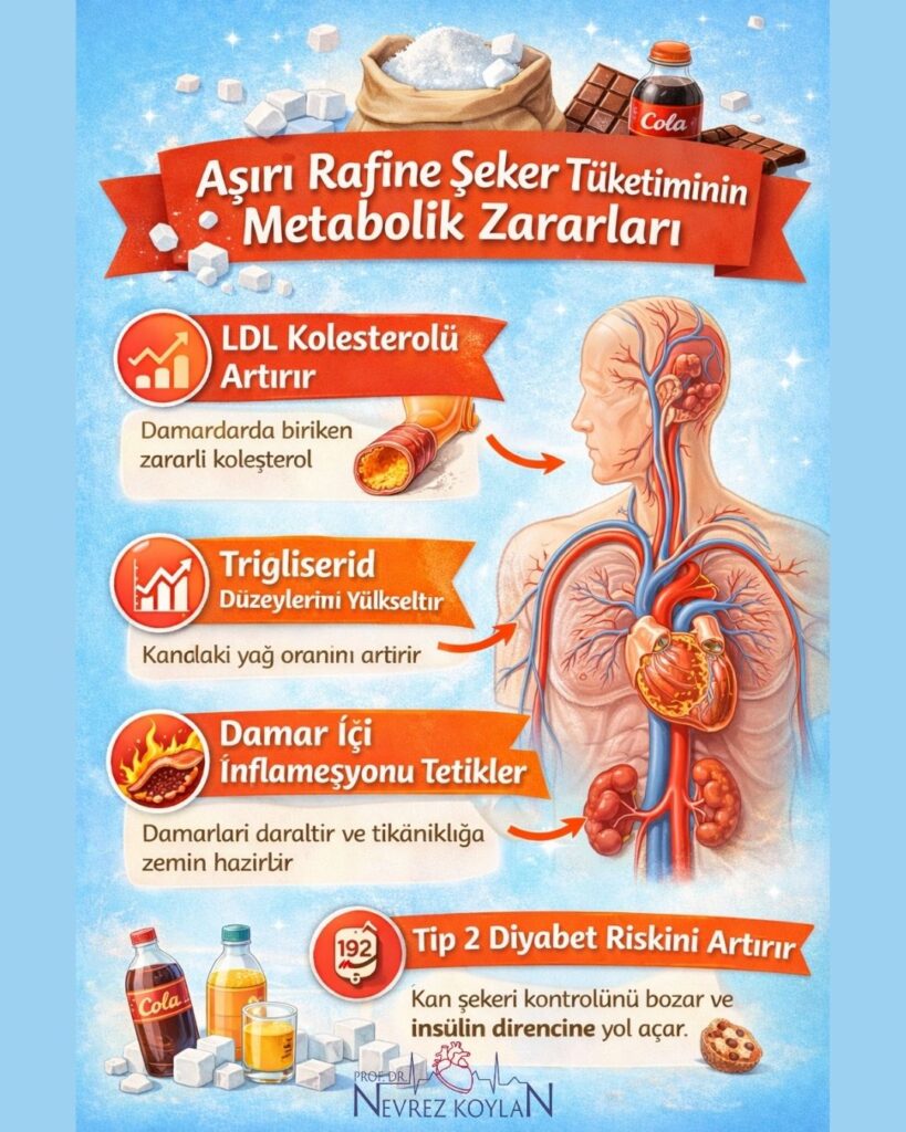 Aşırı Rafine Şeker Tüketiminin Metabolik Zararları