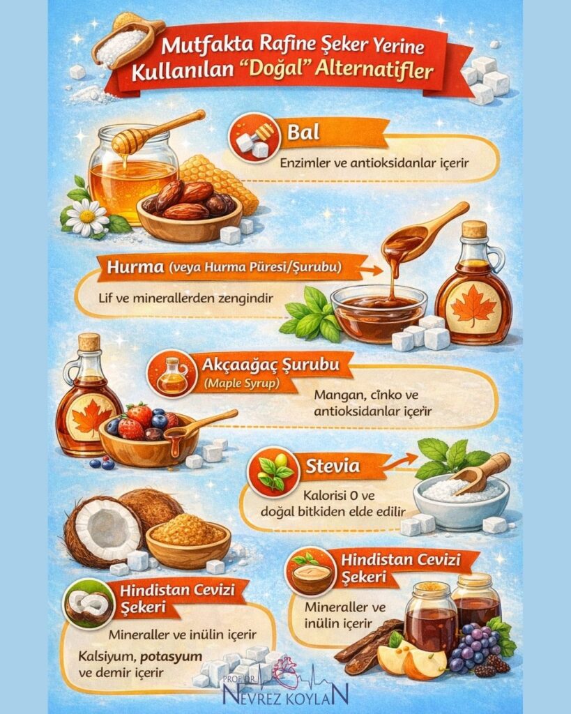 Mutfakta Rafine Şeker Yerine Kullanılan "Doğal" Alternatifler