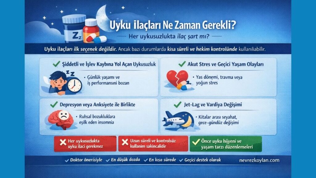 uyku ilaçları ne zaman kullanılmalı