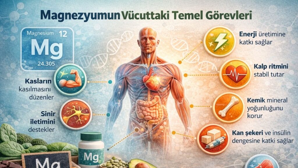 Magnezyumun vücuttaki temel görevleri