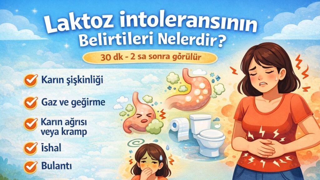 Laktoz intoleransı belirtileri