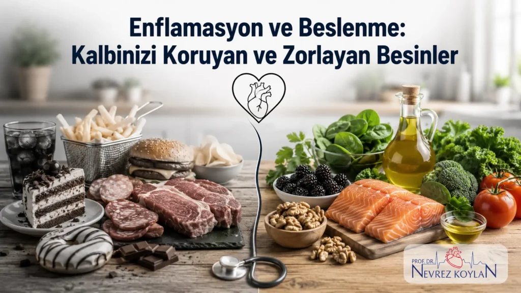 Enflamasyonu etkileyen ve kalp sağlığını destekleyen besinler