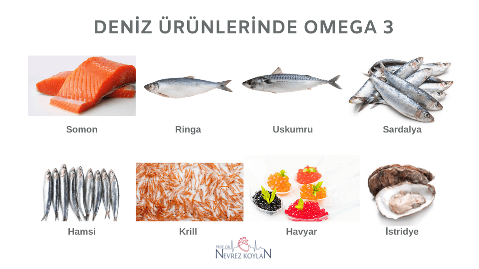 Deniz ürünlerinde omega 3