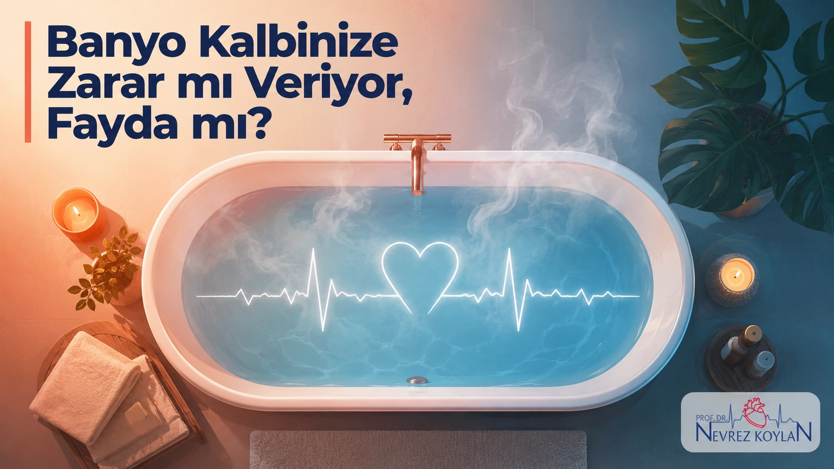 Sıcak banyonun kalp ve cilt sağlığına etkisini gösteren kapak görseli