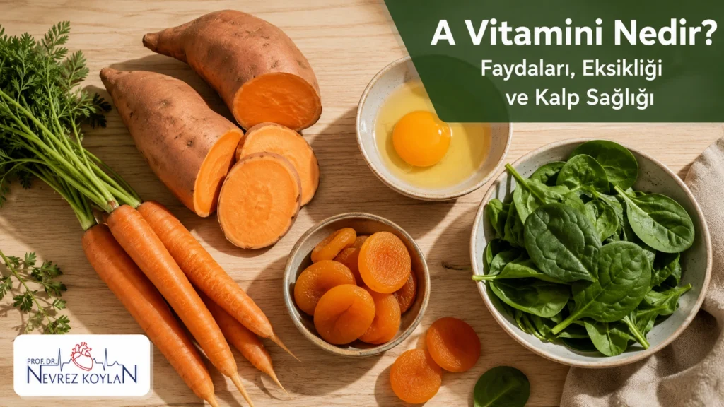 A vitamini nedir görseli - retinol ve beta karoten kaynağı besinler, kapak fotoğrafı