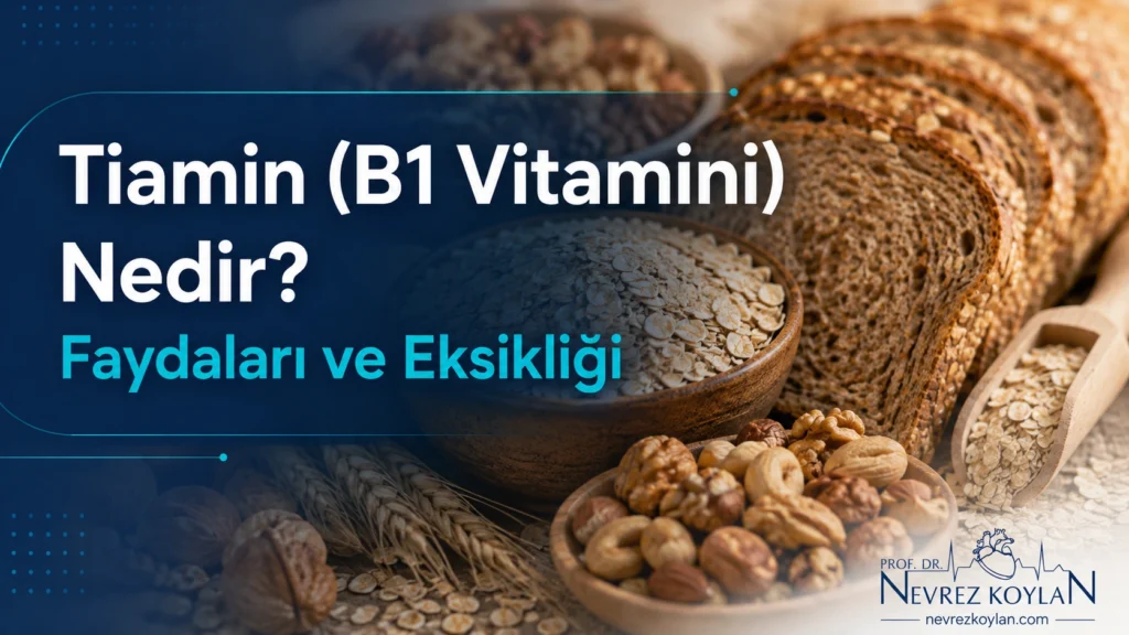 Tiamin B1 vitamini nedir kapak görseli - Prof. Dr. Nevrez Koylan