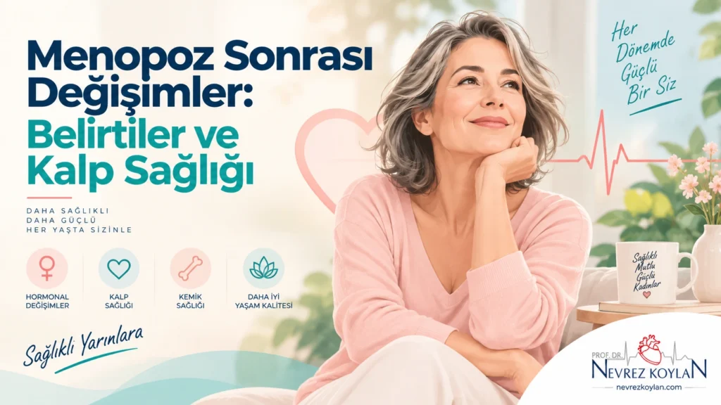 Menopoz sonrası değişimler ve kalp sağlığı hakkında kapak görseli