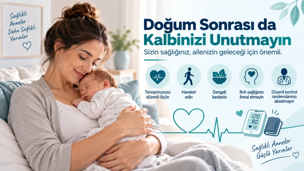 Gebelikte hipertansiyon sonrası doğum sonrası kalp sağlığı takibi