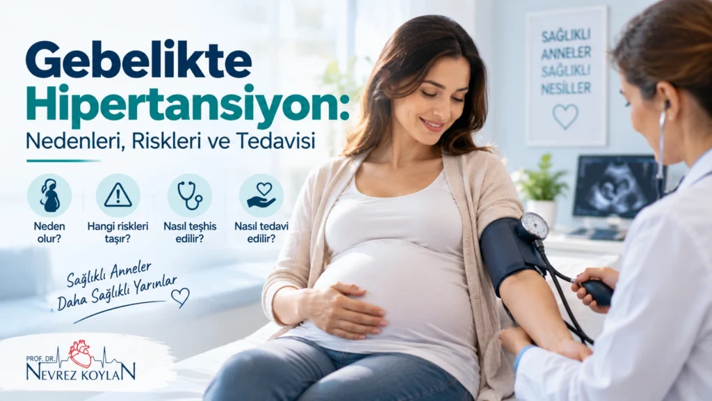 Gebelikte hipertansiyon kapak görseli — hamile kadın tansiyon ölçümü