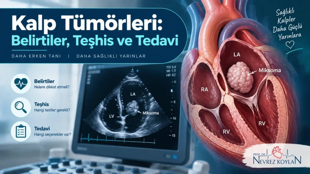 Ekokardiyografi ile kalp tümörü teşhisi yapılırken hekim ve hasta