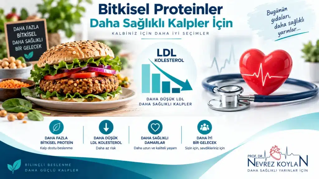 Bitkisel et alternatiflerinin LDL kolesterol ve kalp sağlığı üzerindeki etkisini gösteren görsel