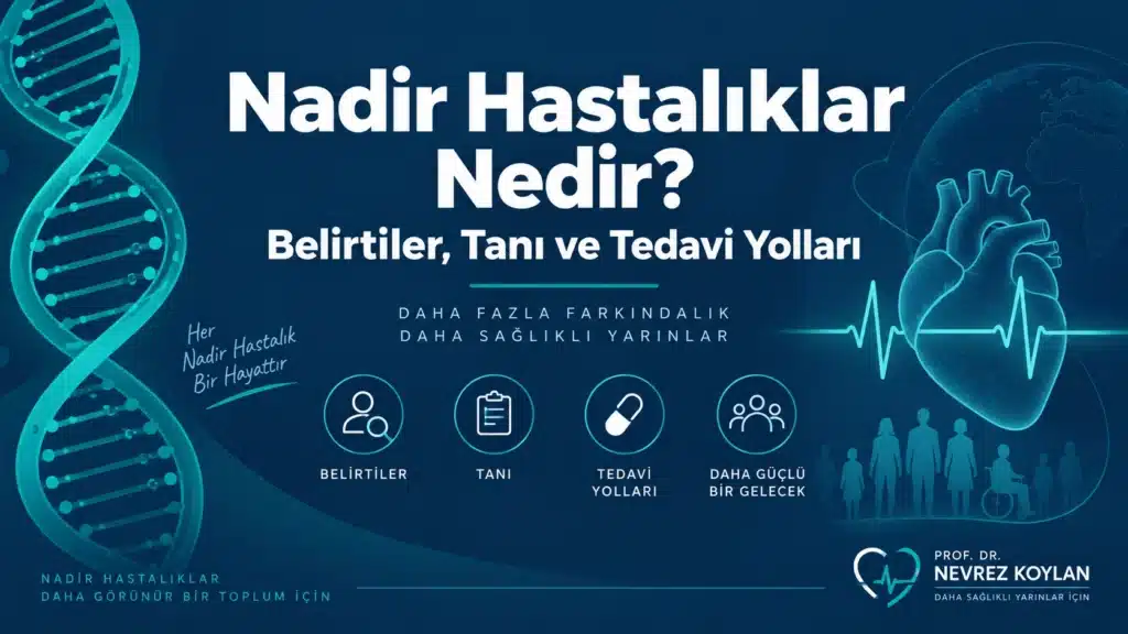Nadir hastalıklar nedir sorusunu anlatan kardiyoloji temalı kapak görseli