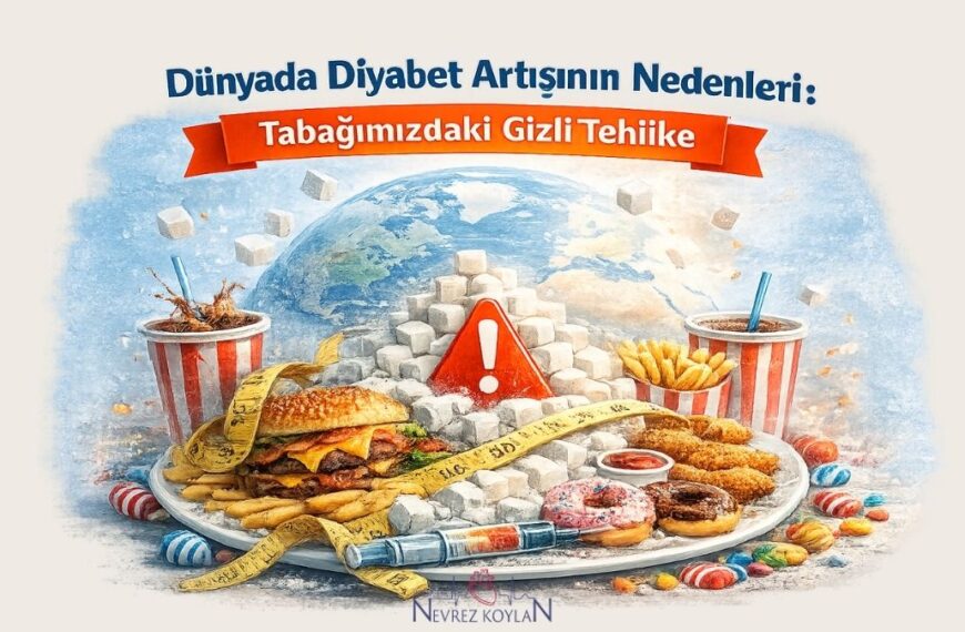 Dünyada diyabet artışının nedenleri: Tabağımızdaki gizli. tehlike başlıklı blog yazısı kapak görseli