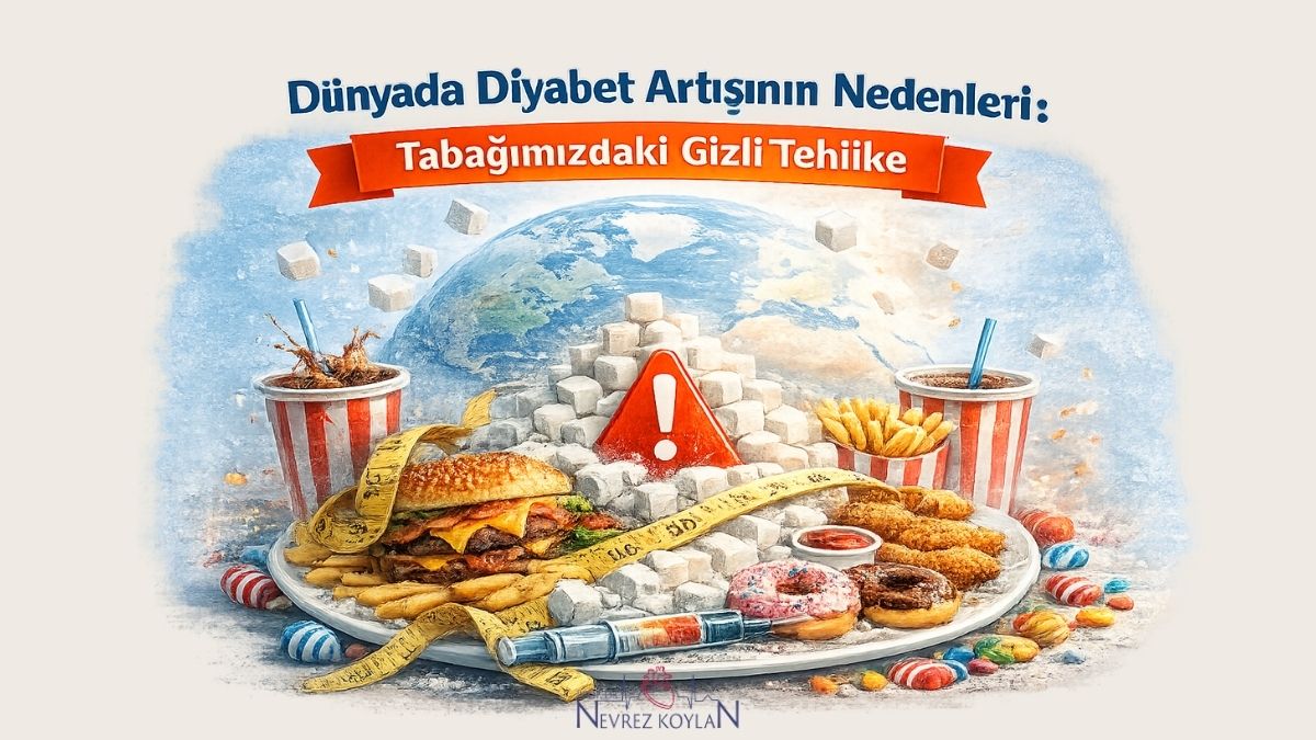 Dünyada diyabet artışının nedenleri: Tabağımızdaki gizli. tehlike başlıklı blog yazısı kapak görseli