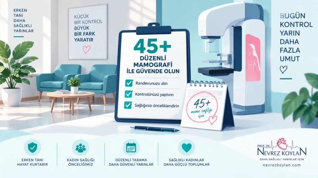 2026 güncel mamografi tarama takvimi — düzenli meme kanseri kontrolü