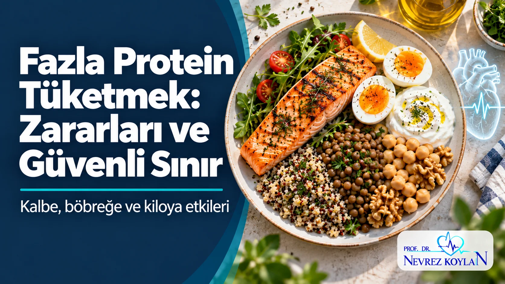 Fazla protein tüketmek ve güvenli sınır: hayvansal ve bitkisel protein kaynaklarıyla dengeli tabak