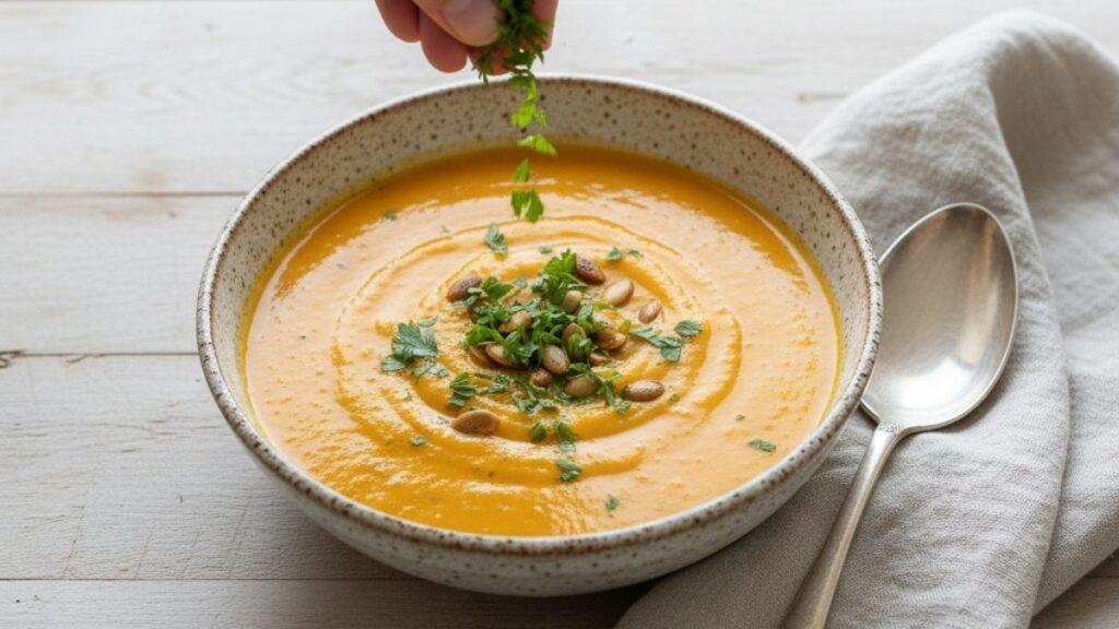 Sağlıklı balkabağı çorbası