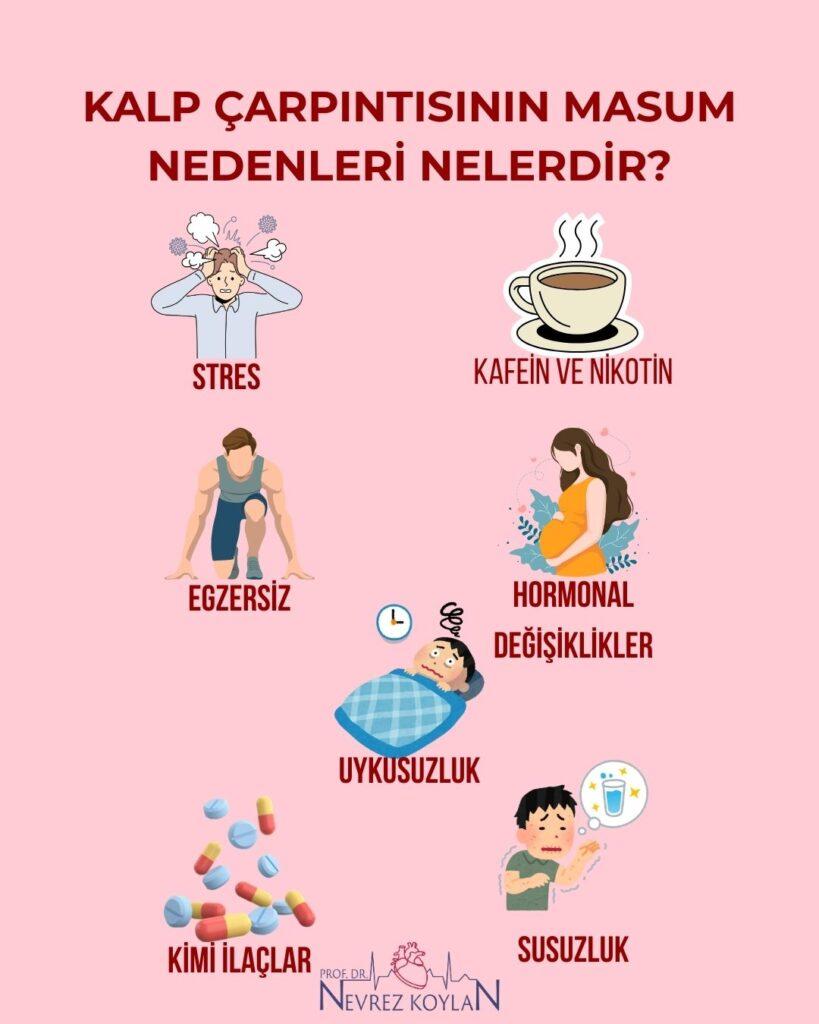 Kalp çarpıntısının masum nedenleri