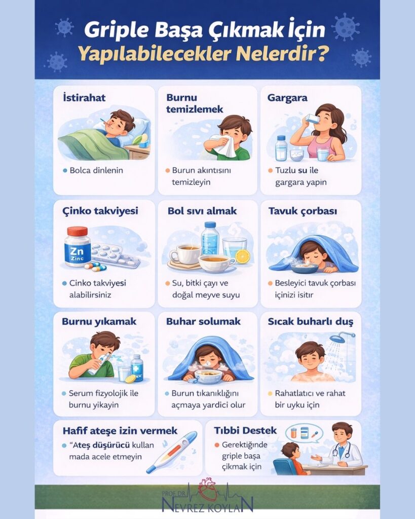 Griple başa çıkmak için yapılabilecekler