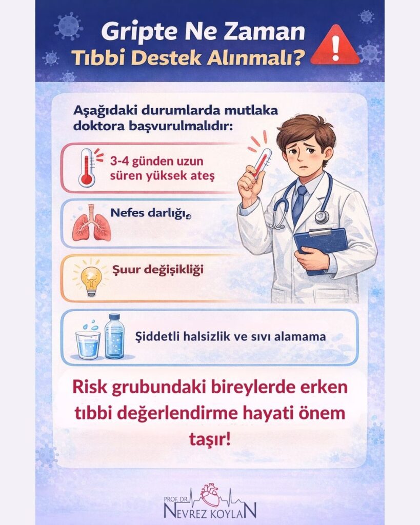 Gripte ne zaman tıbbi destek alınmalı?