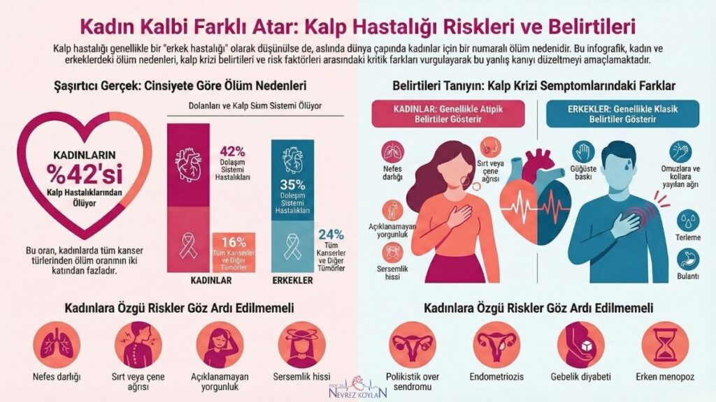 Kadın kalbi farklı atar