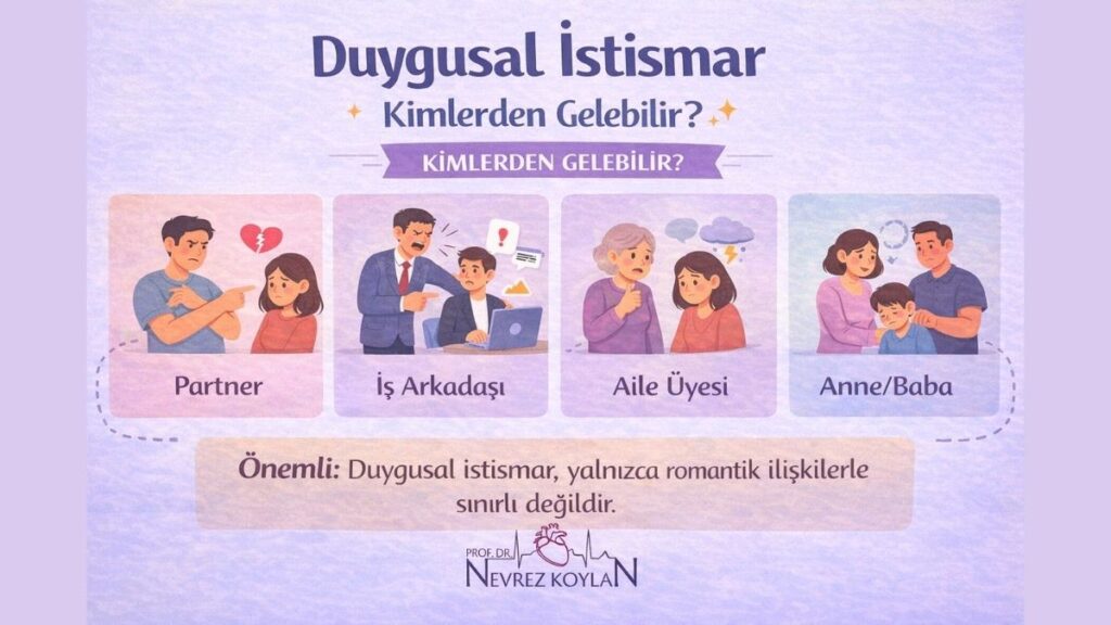 Duygusal istismar kimlerden gelebilir