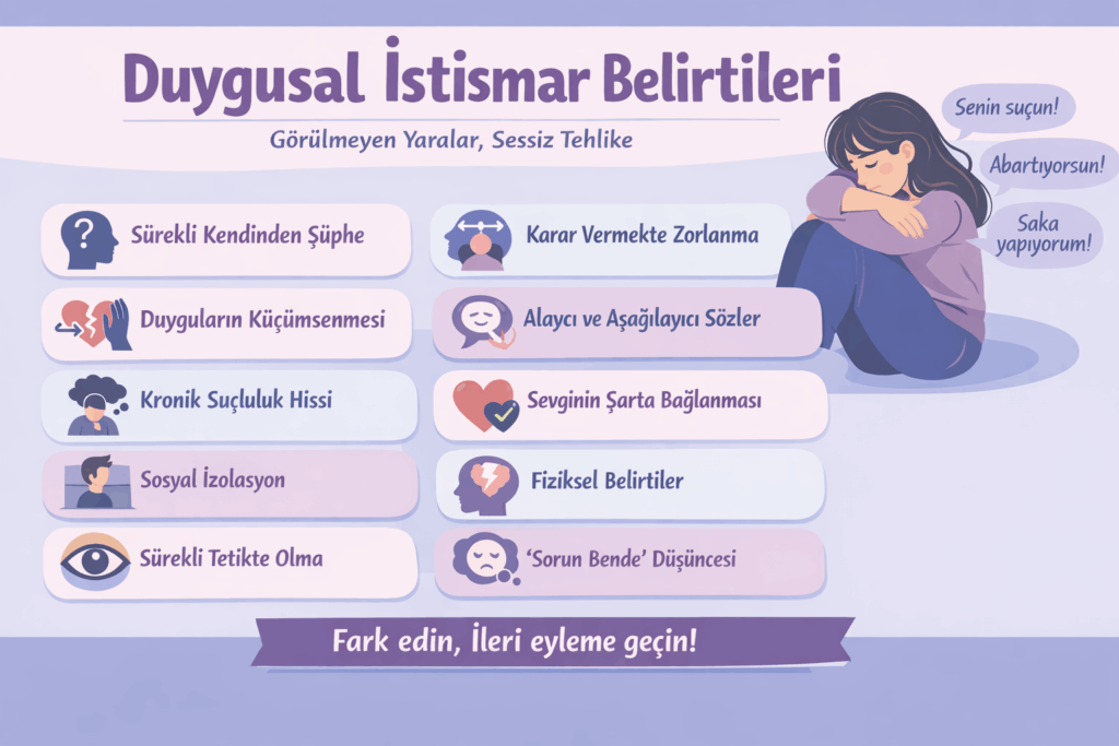 Duygusal istismarın 11 belirtisi