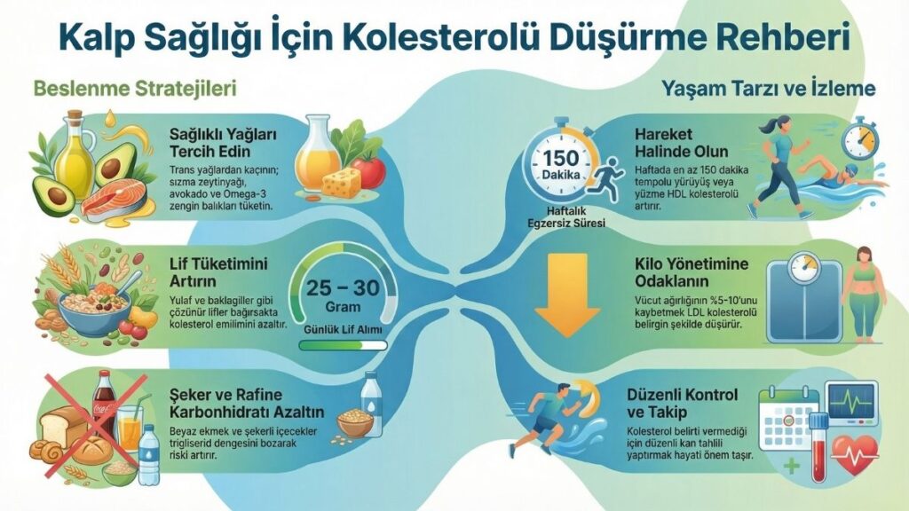 Kalp sağlığı için kolesterolü düşürme rehberi