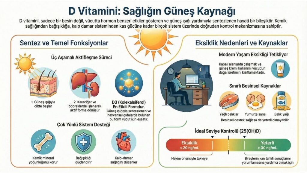 D vitamini: Sağlığın güneş kaynağı