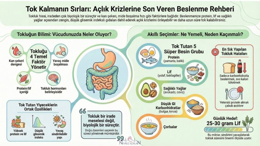Tok kalmanın sırları: Açlık krizlerine son veren beslenme rehberi