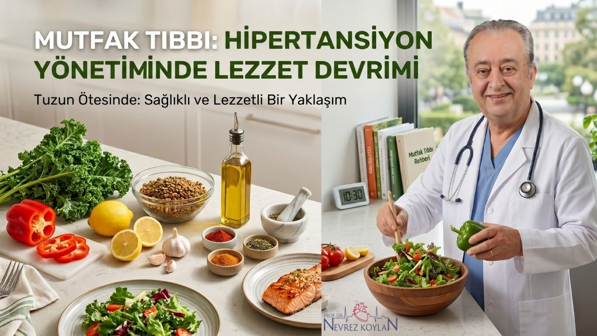 "Mutfak Tıbbı" prensipleriyle hazırlanmış, taze sebze, meyve, baklagil ve sağlıklı yağlardan oluşan zengin içerikli, hipertansiyon dostu bir Akdeniz tipi beslenme tabağı